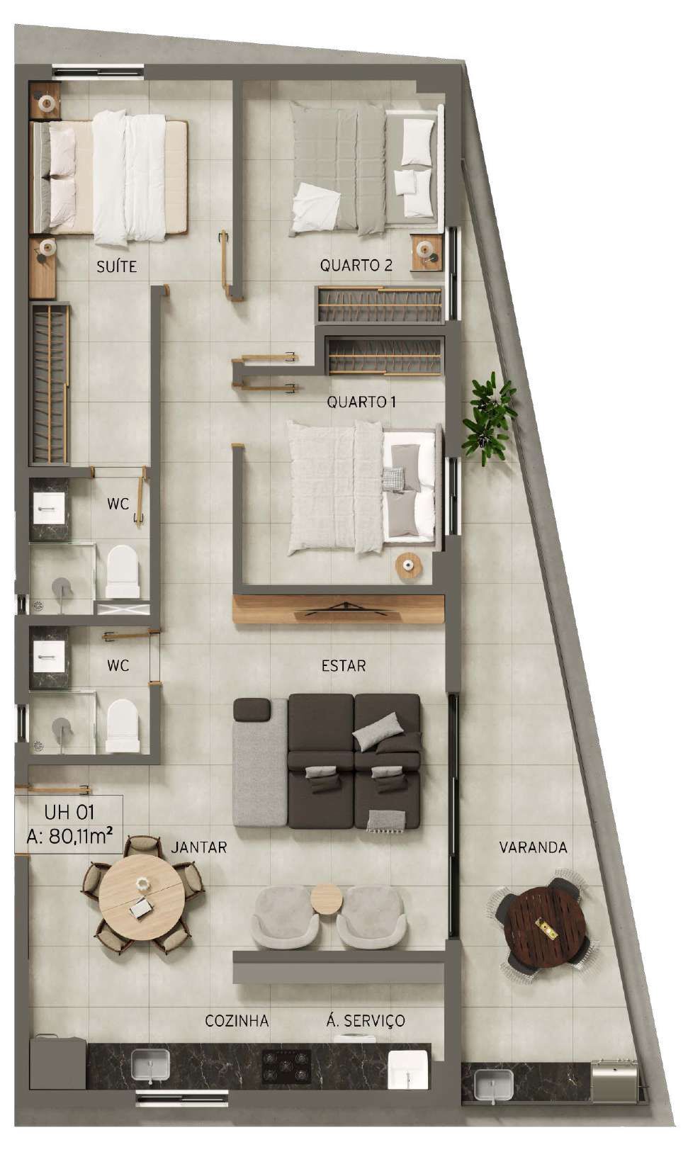 Apartamento à venda com 2 quartos, 61m² - Foto 23