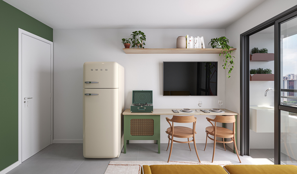 Studio à venda em São Paulo, Santa Cecília, com 1 quarto, 18,56m² - Renaldo Moura