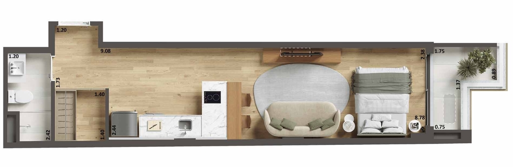 Apartamento à venda com 1 quarto, 39m² - Foto 18