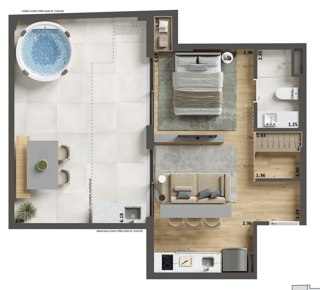 Apartamento à venda com 1 quarto, 39m² - Foto 22