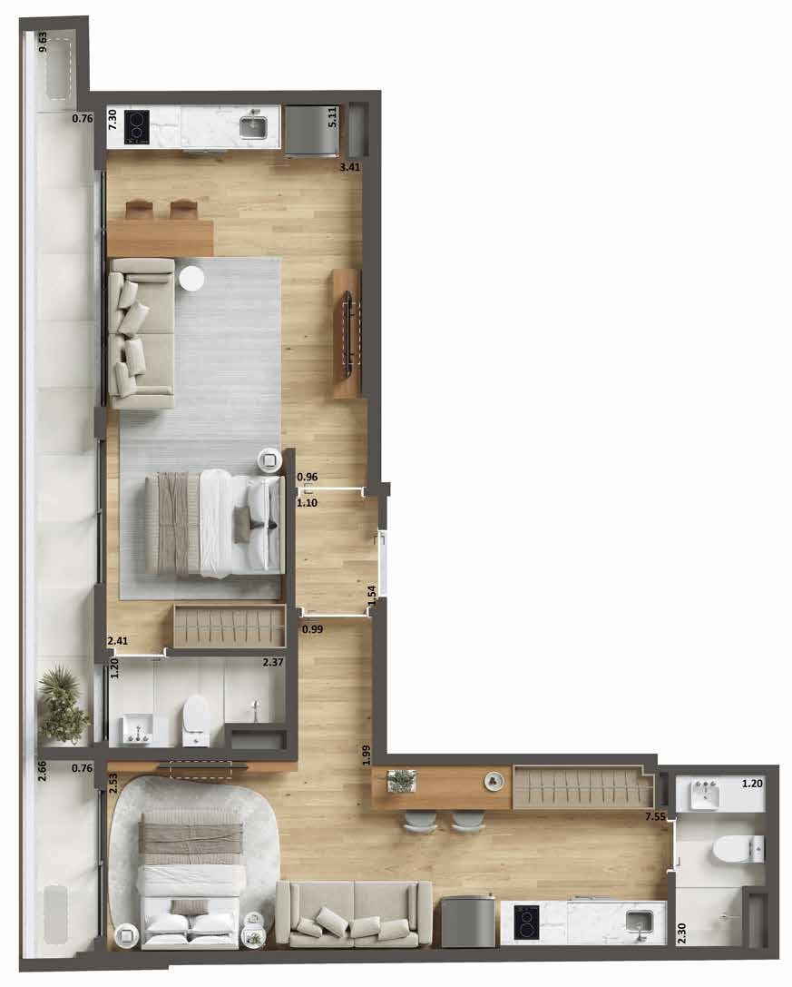 Apartamento à venda com 1 quarto, 39m² - Foto 23