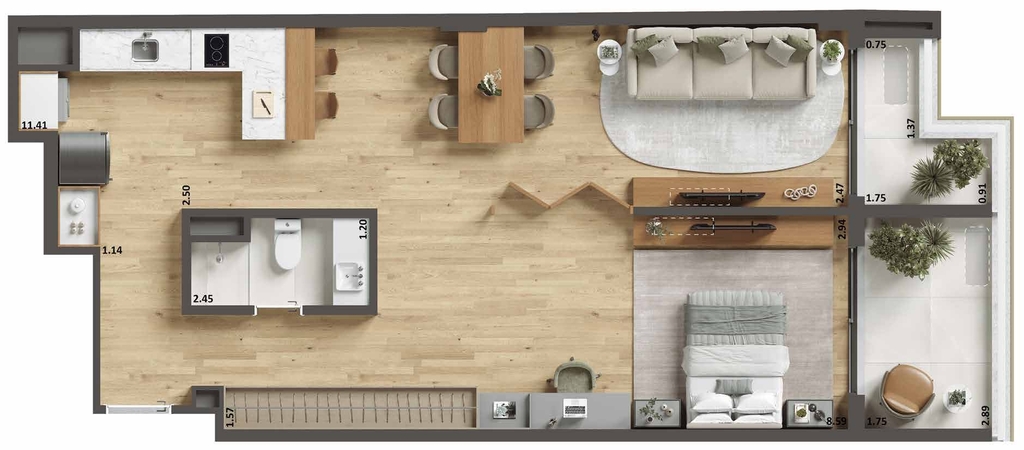 Apartamento à venda com 1 quarto, 39m² - Foto 25
