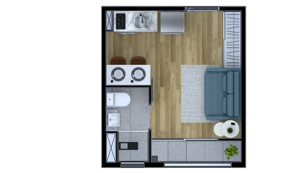 Apartamento, 1 quarto, 26 m² - Foto 28