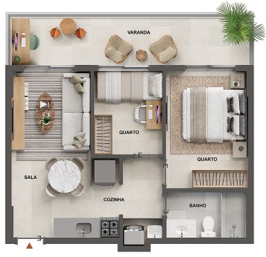 Apartamento, 1 quarto, 51 m² - Foto 31