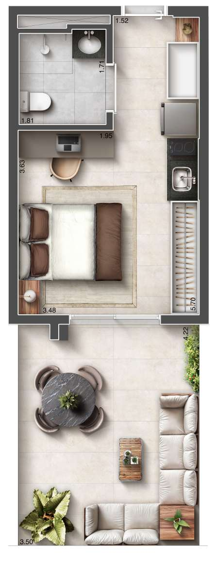 Apartamento, 1 quarto, 35 m² - Foto 22