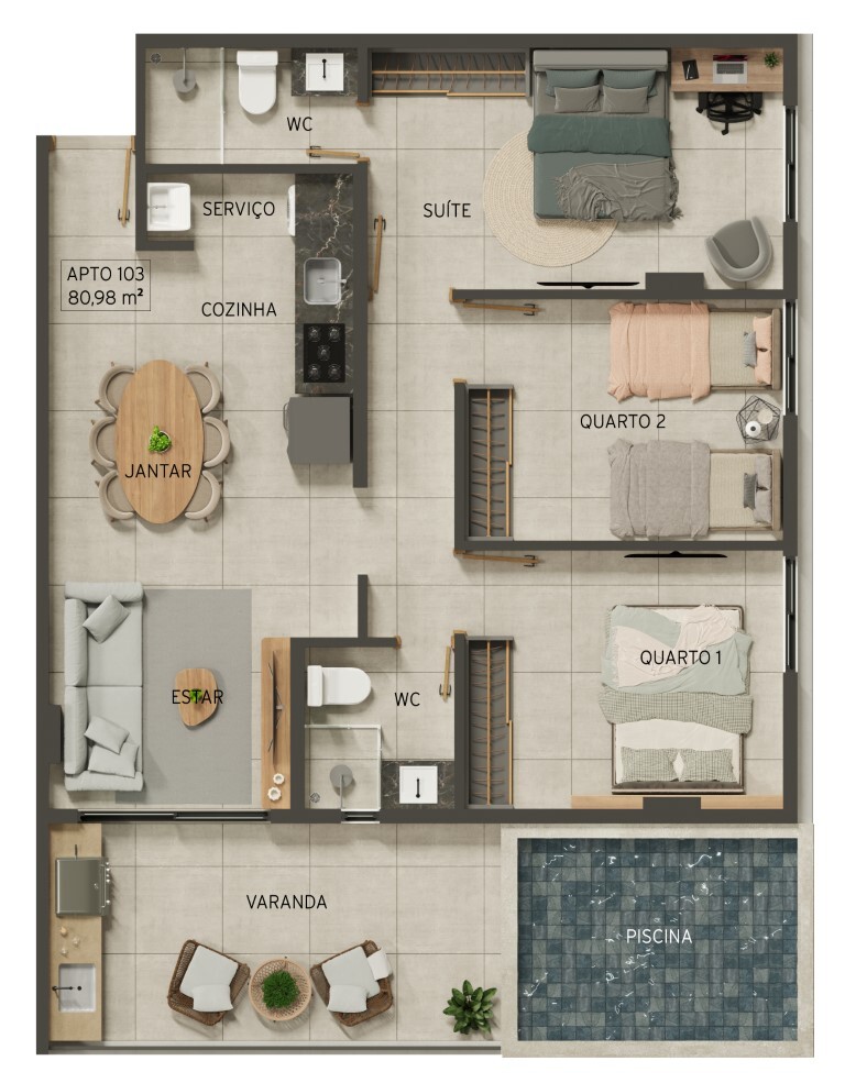 Cobertura à venda com 2 quartos, 84m² - Foto 46
