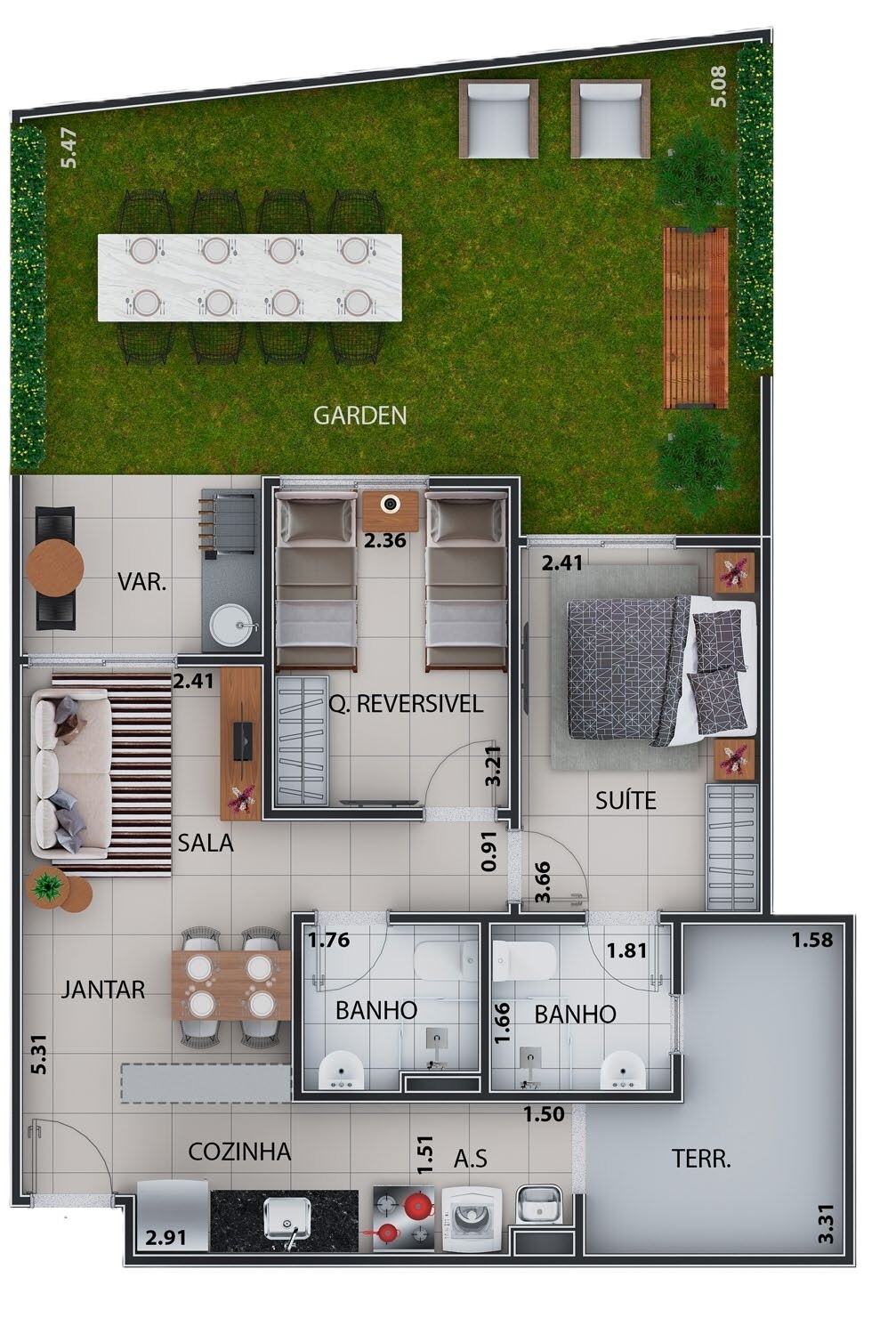 Apartamento, 2 quartos, 54 m² - Foto 37