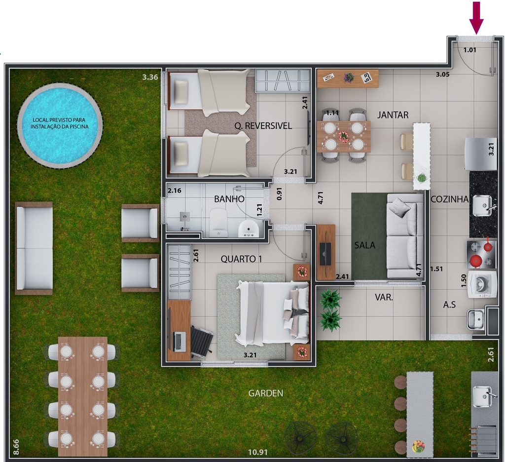 Apartamento, 2 quartos, 54 m² - Foto 39
