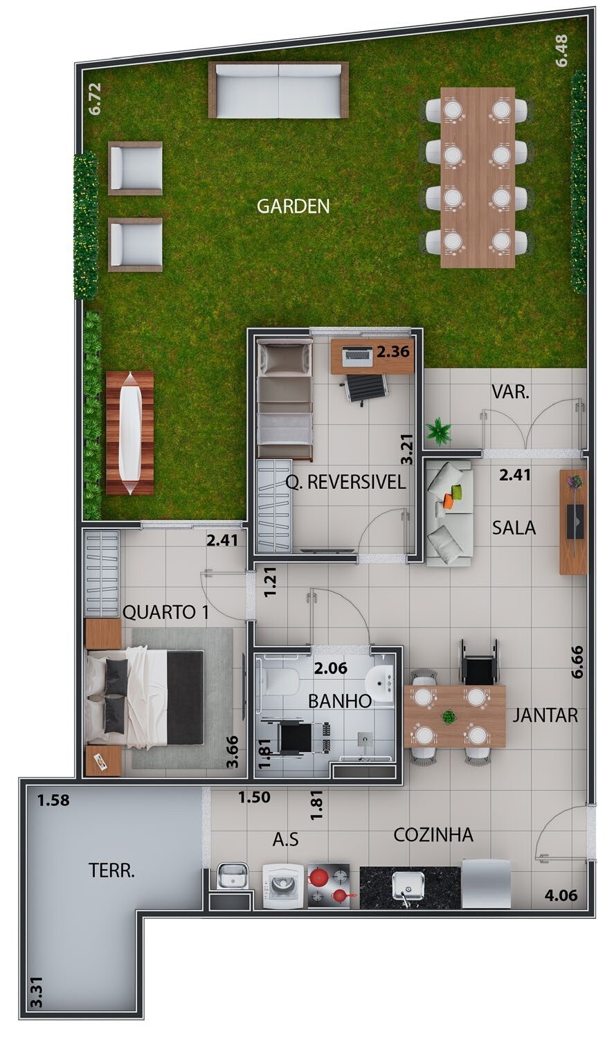 Apartamento, 2 quartos, 54 m² - Foto 41