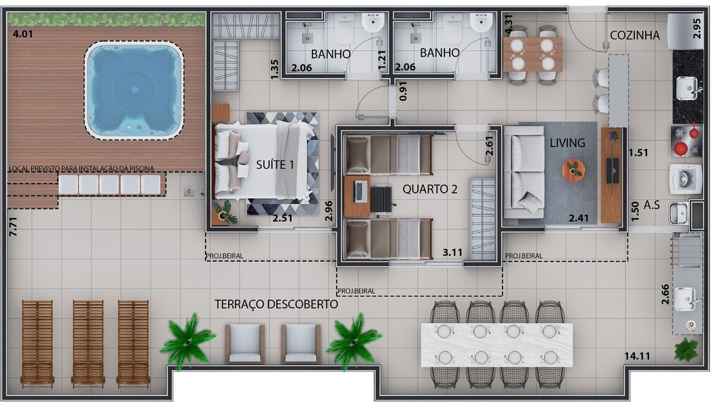 Apartamento, 2 quartos, 54 m² - Foto 42