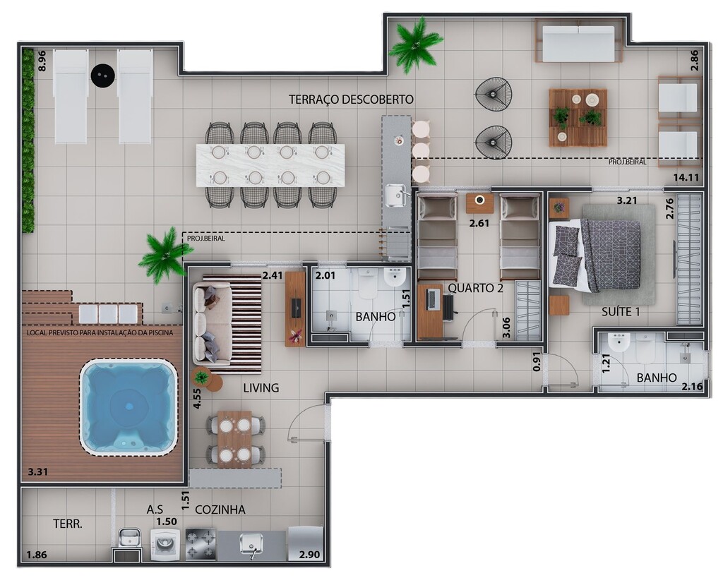 Apartamento, 2 quartos, 54 m² - Foto 45