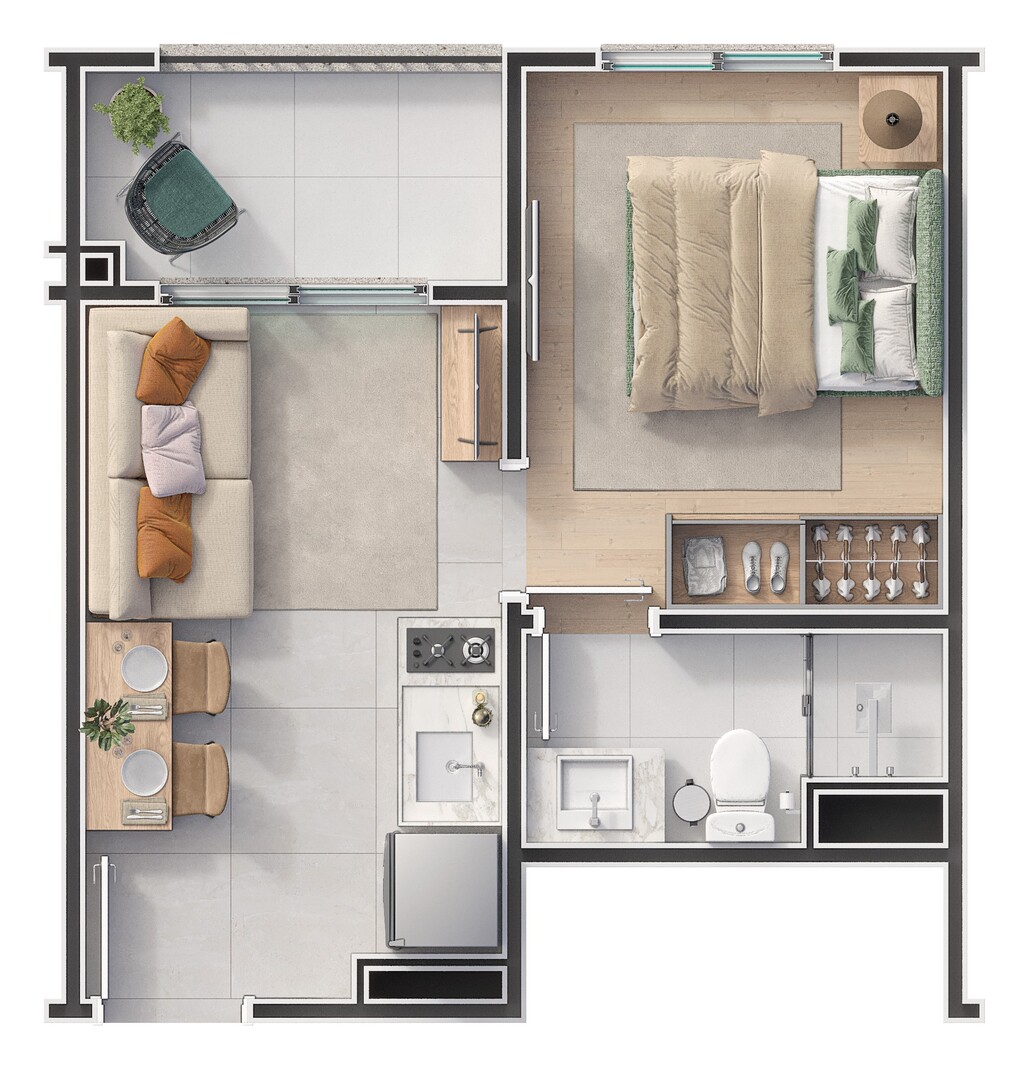 Apartamento à venda com 1 quarto, 32m² - Foto 21