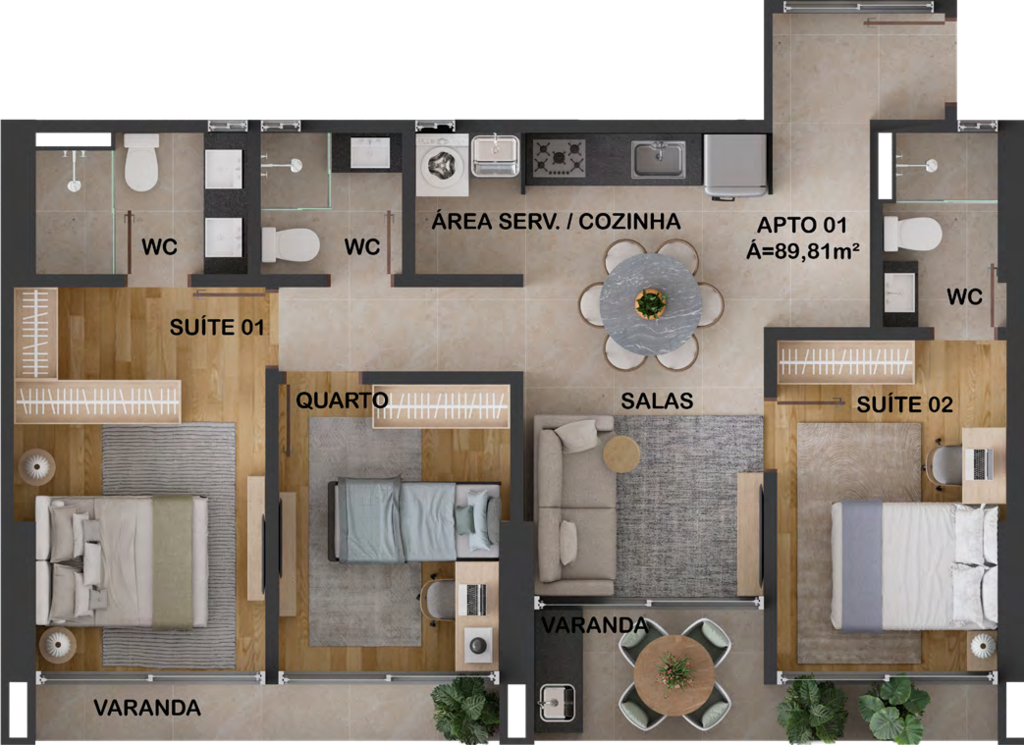 Apartamento à venda com 3 quartos, 117m² - Foto 45