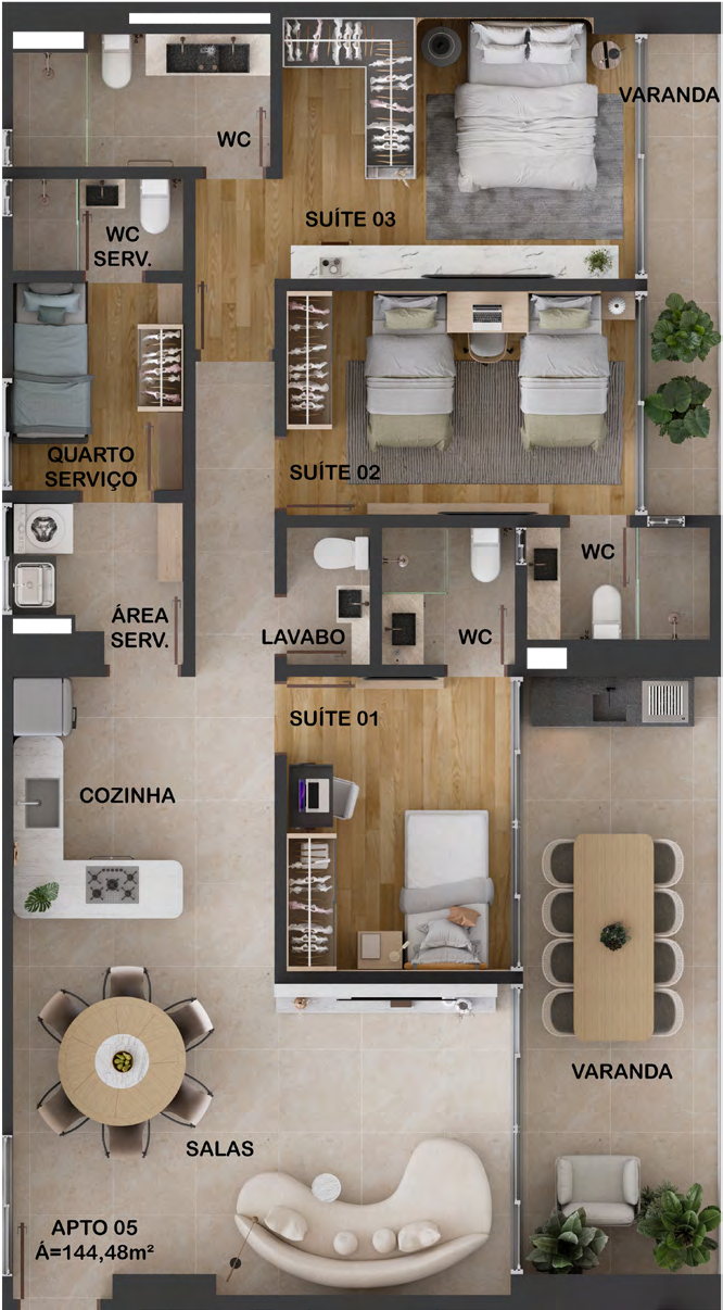 Apartamento à venda com 3 quartos, 117m² - Foto 48
