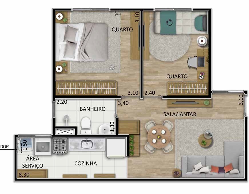 Apartamento, 2 quartos, 63 m² - Foto 16