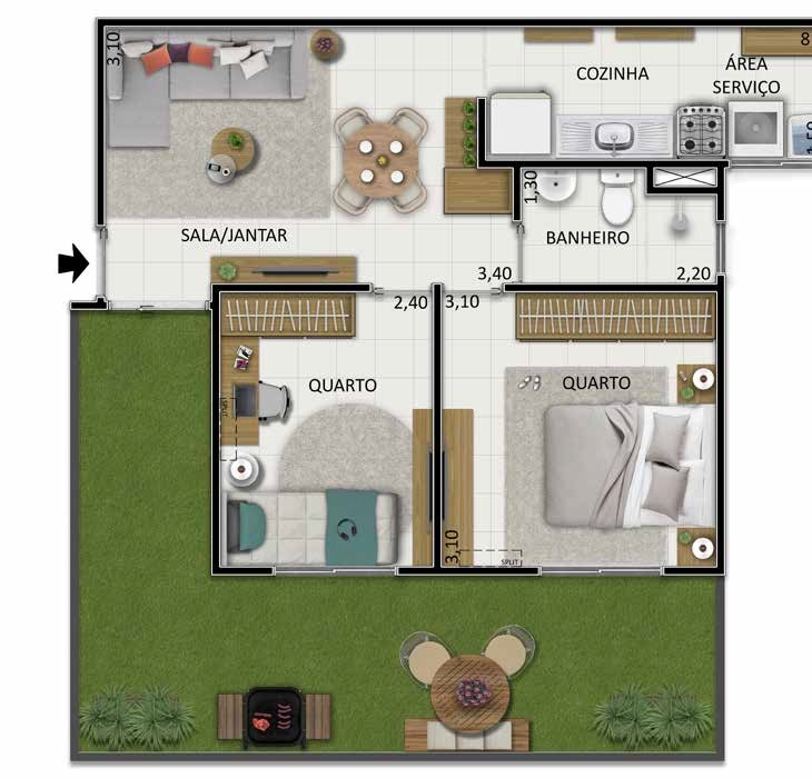 Apartamento, 2 quartos, 63 m² - Foto 17