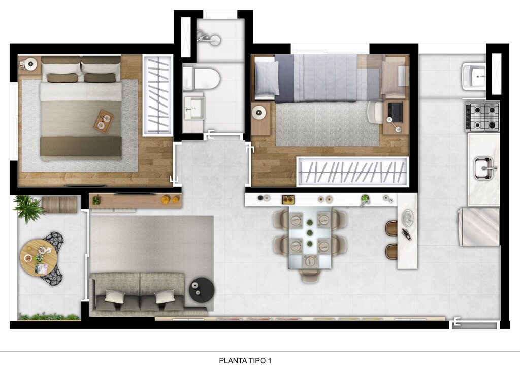 Apartamento, 2 quartos, 44 m² - Foto 20