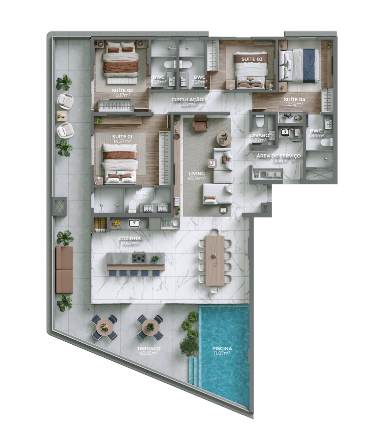 Cobertura à venda com 4 quartos, 185m² - Foto 24