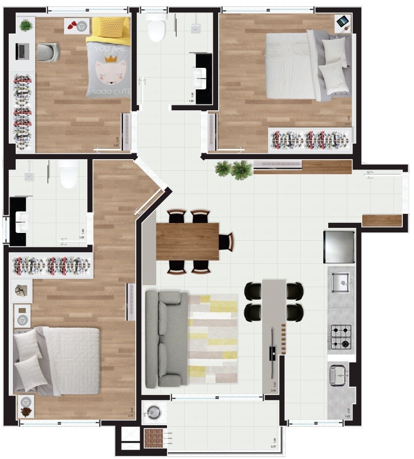 Apartamento à venda com 3 quartos, 72m² - Foto 16