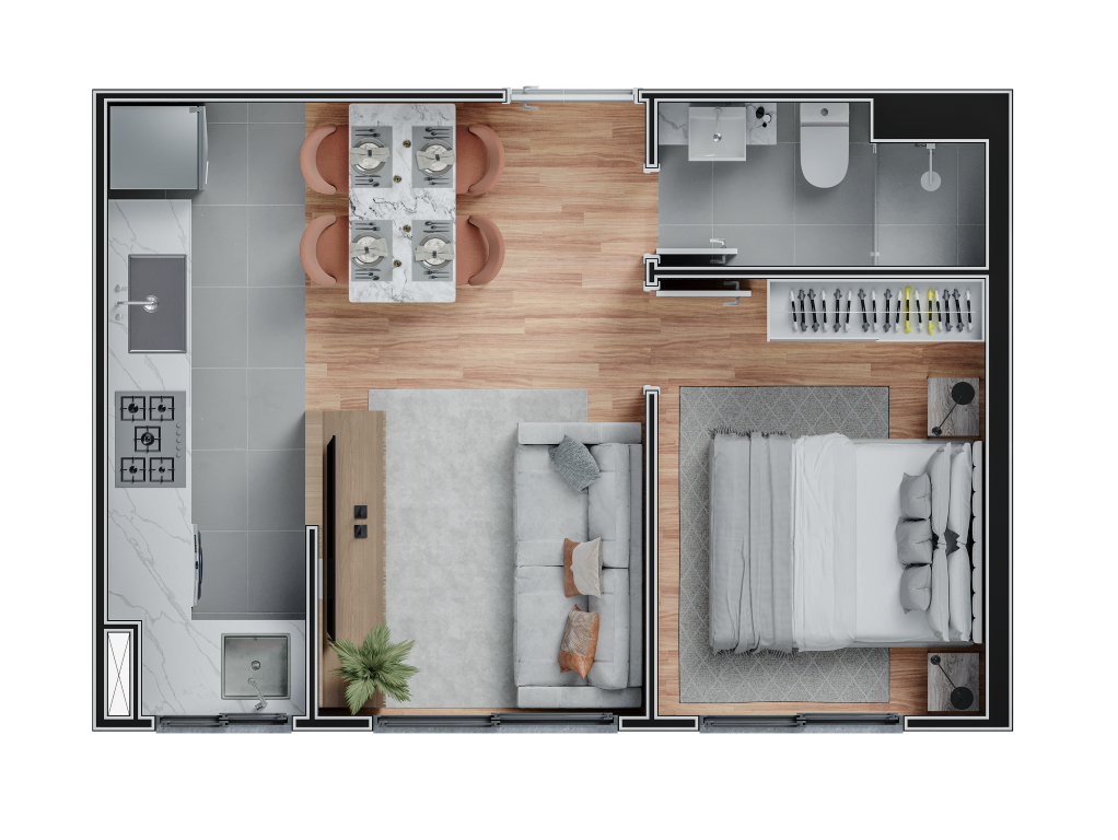 Apartamento à venda com 2 quartos, 46m² - Foto 34