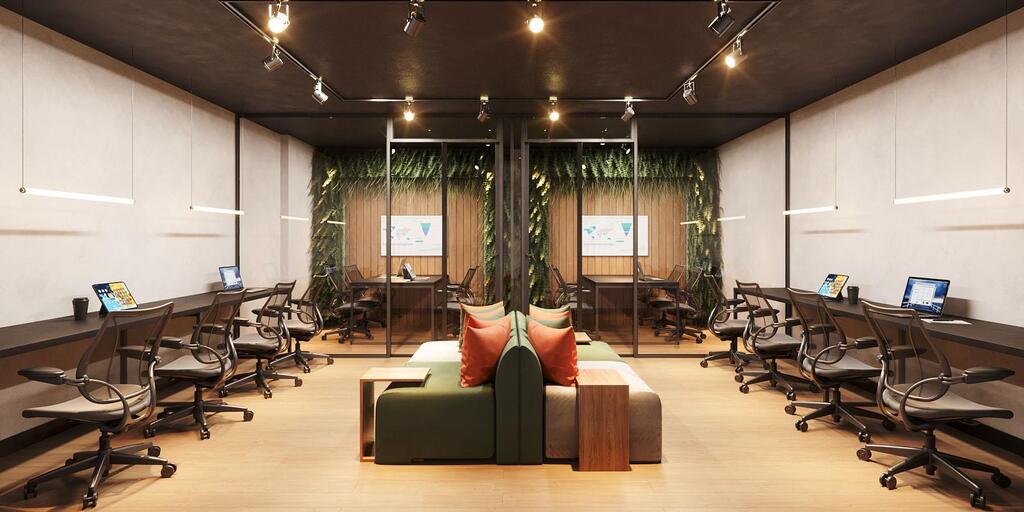 Studio à venda em Vila Velha, Praia de Itaparica, com 1 quarto, 25,83m² - Macarineli Imóveis