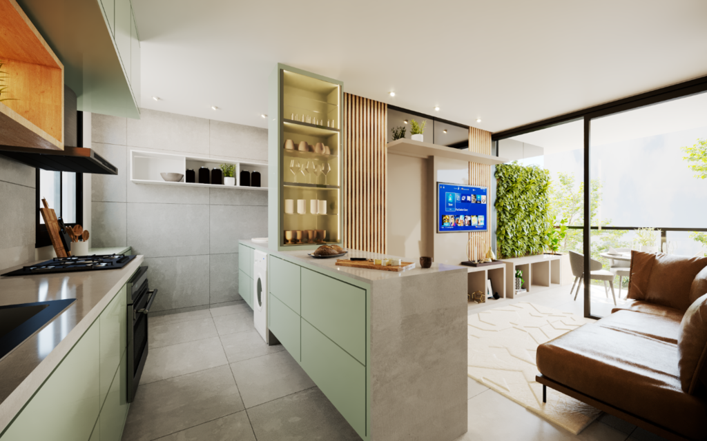 Apartamento Garden à venda em Vila Velha, Praia de Itaparica, com 3 quartos, 82,3m² - Macarineli Imóveis