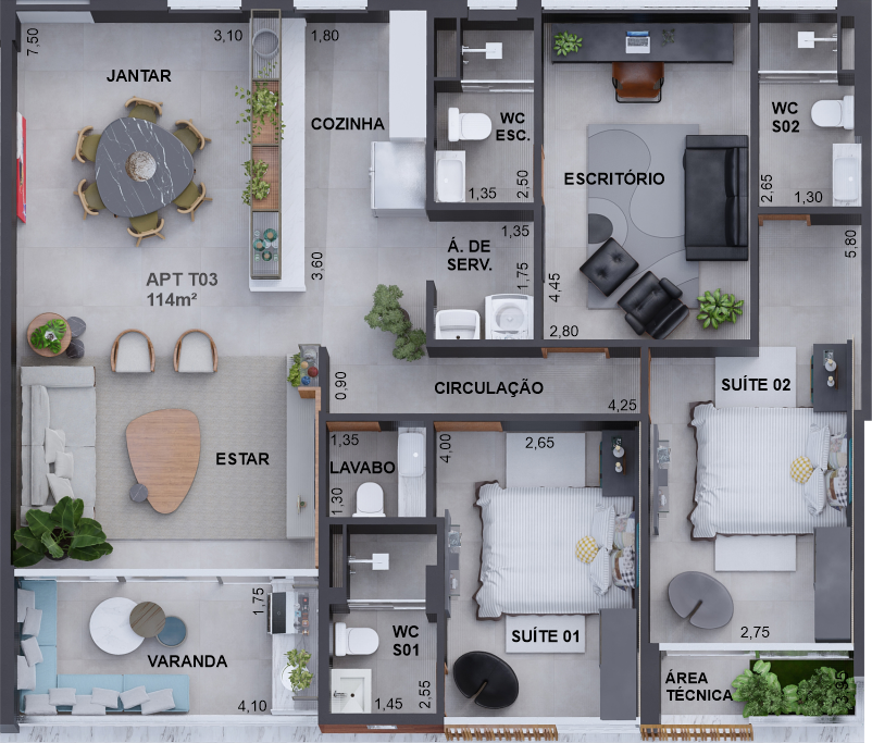 Apartamento, 3 quartos, 226 m² - Foto 28