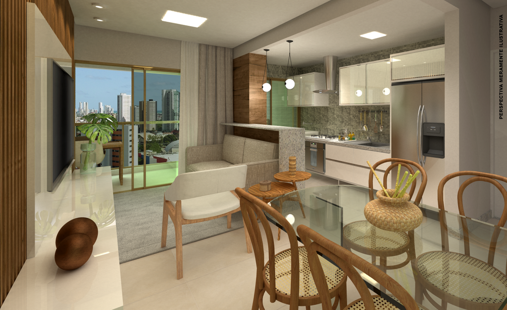 Apartamento à venda com 2 quartos, 67m² - Foto 3