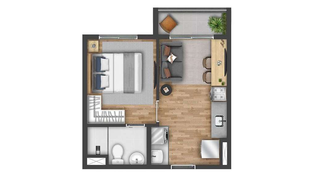 Apartamento à venda com 1 quarto, 26m² - Foto 16