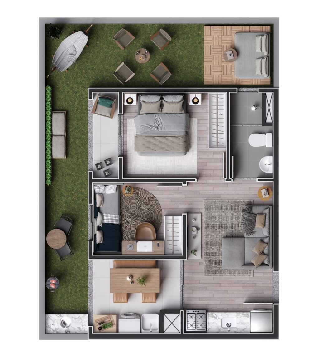 Apartamento, 1 quarto, 20 m² - Foto 33