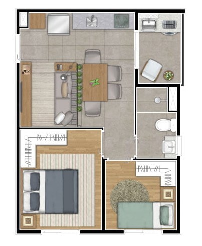 Apartamento, 2 quartos, 33 m² - Foto 23