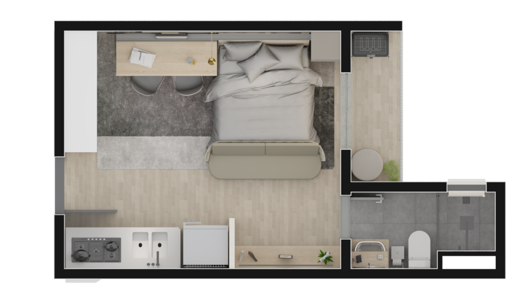 Apartamento, 1 quarto, 22 m² - Foto 38
