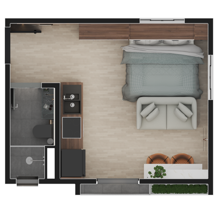 Apartamento, 1 quarto, 22 m² - Foto 41