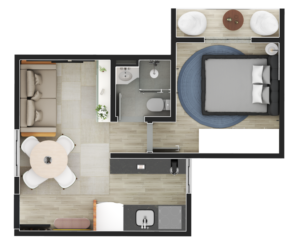 Apartamento, 1 quarto, 22 m² - Foto 42