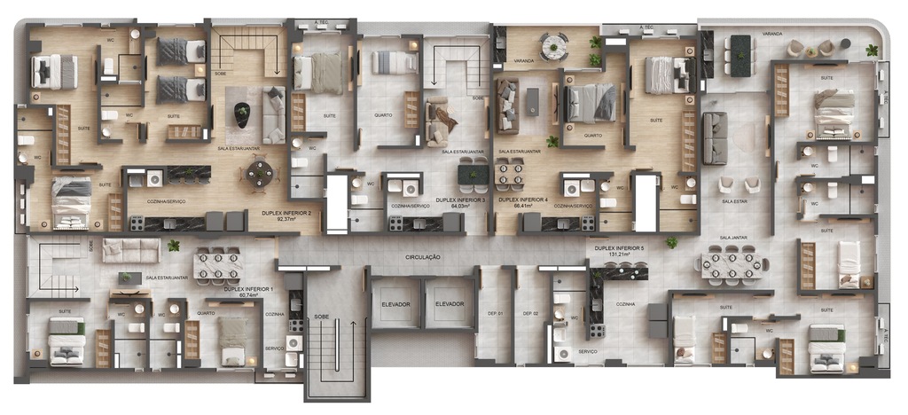 Apartamento à venda com 2 quartos, 61m² - Foto 35