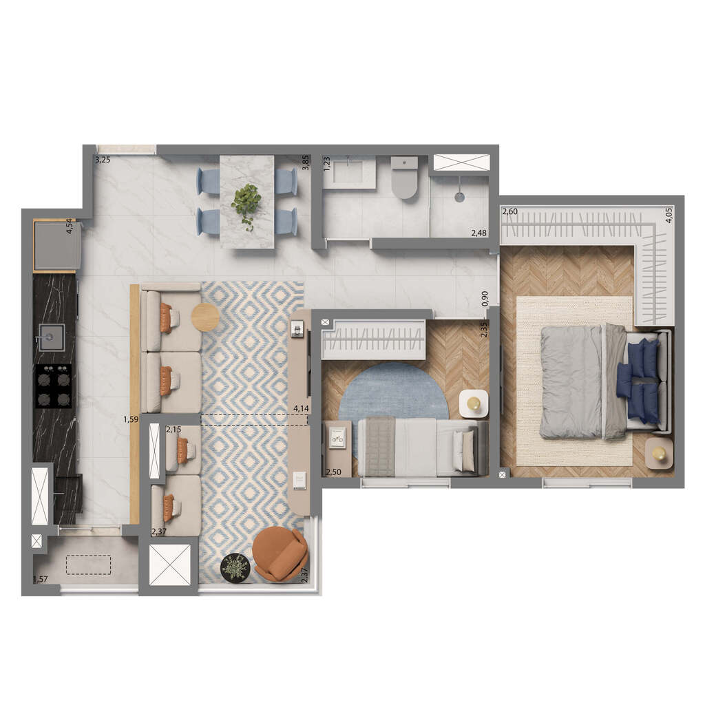 Apartamento, 2 quartos, 53 m² - Foto 30