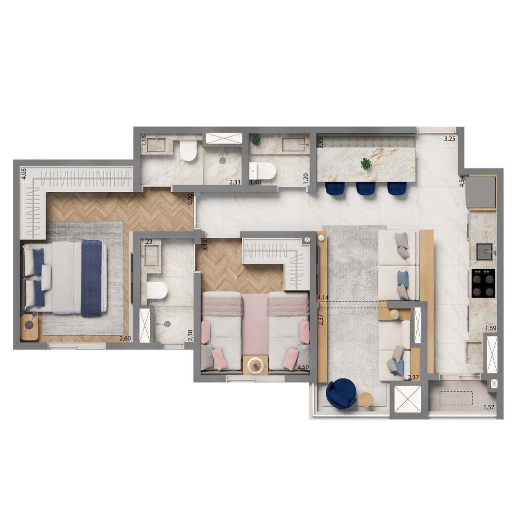 Apartamento, 2 quartos, 53 m² - Foto 32