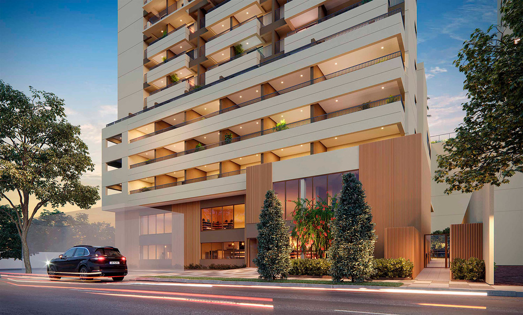 Studio à venda em São Paulo, Brooklin Paulista, com 1 quarto, 45,12m² - Renaldo Moura