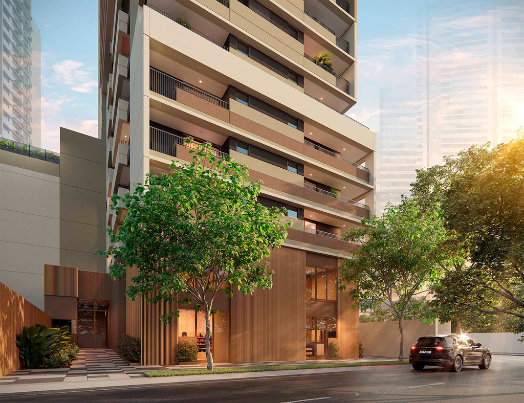 Studio à venda em São Paulo, Brooklin Paulista, com 1 quarto, 45,12m² - Renaldo Moura