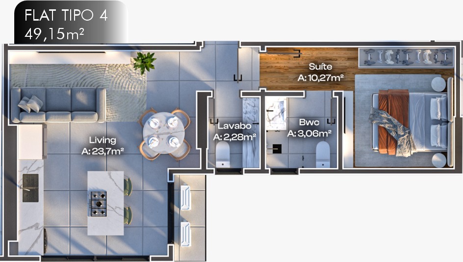 Apartamento, 1 quarto, 44 m² - Foto 34