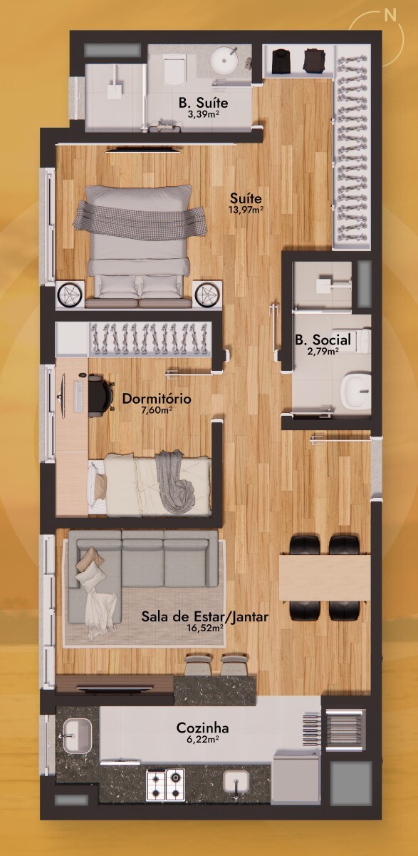 Apartamento à venda com 3 quartos, 218m² - Foto 45