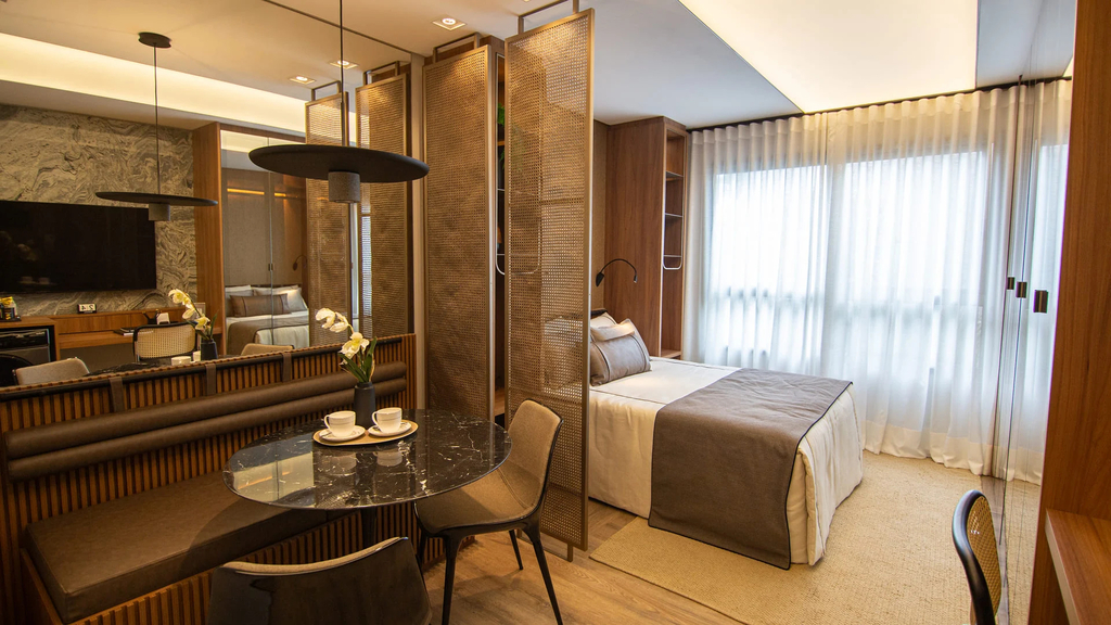 Studio à venda em São Paulo, Ibirapuera, com 1 quarto, 32,85m² - Renaldo Moura