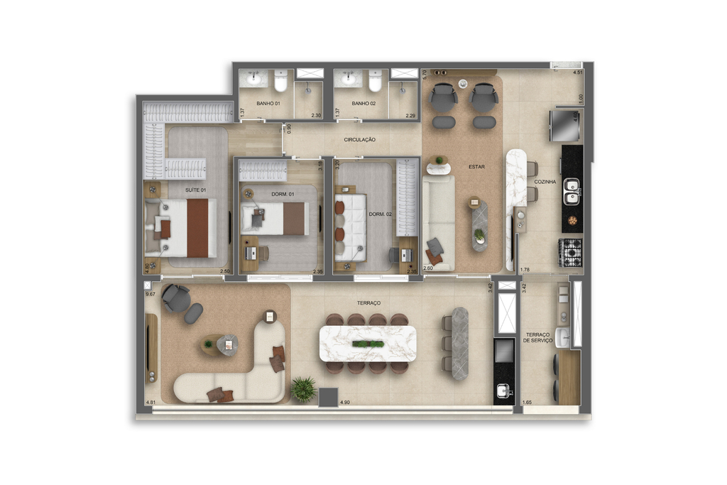 Apartamento, 3 quartos, 125 m² - Foto 28