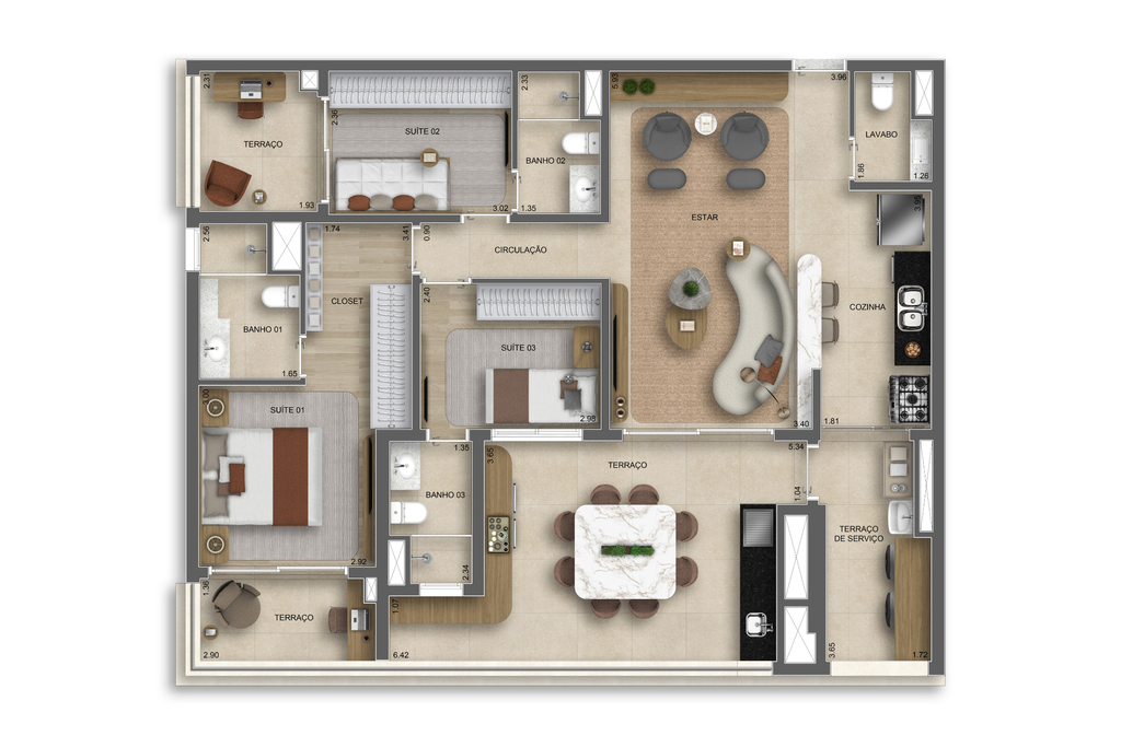 Apartamento, 3 quartos, 125 m² - Foto 30