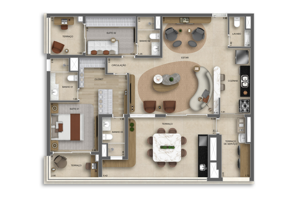 Apartamento, 3 quartos, 125 m² - Foto 31