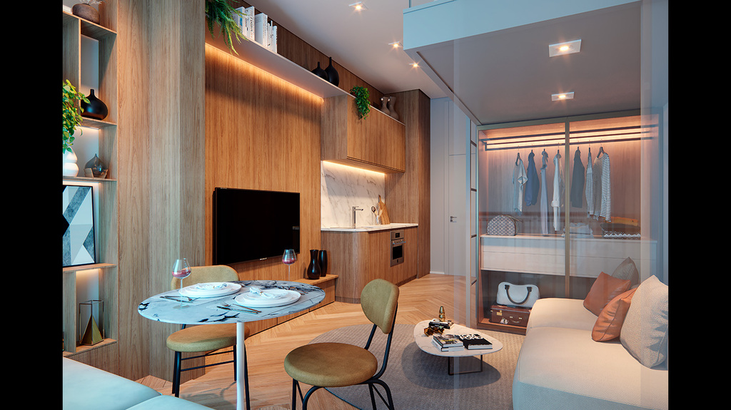 Studio à venda em São Paulo, Jardim América, com 1 quarto, 23,36m² - Renaldo Moura