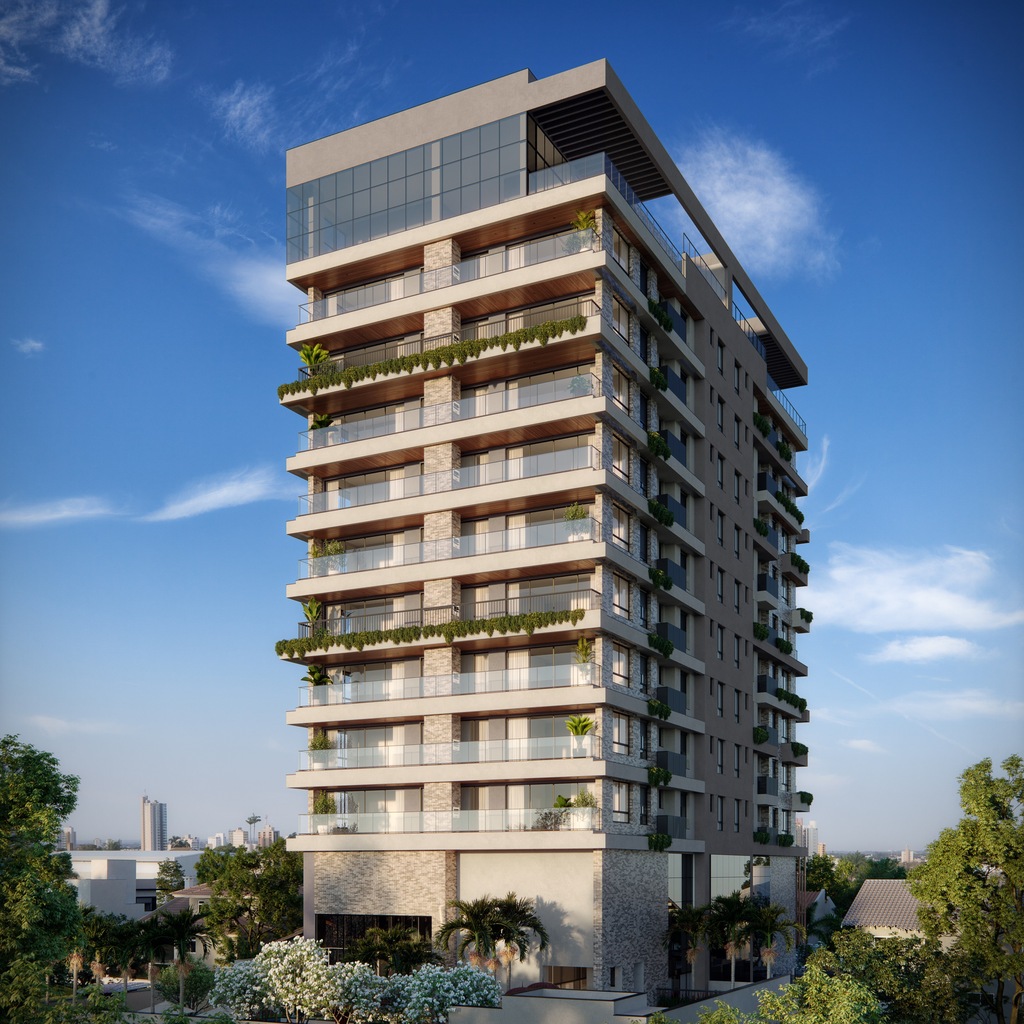 Apartamento à venda com 3 quartos, 131.28m² - Jardim dos Estados,Campo Grande