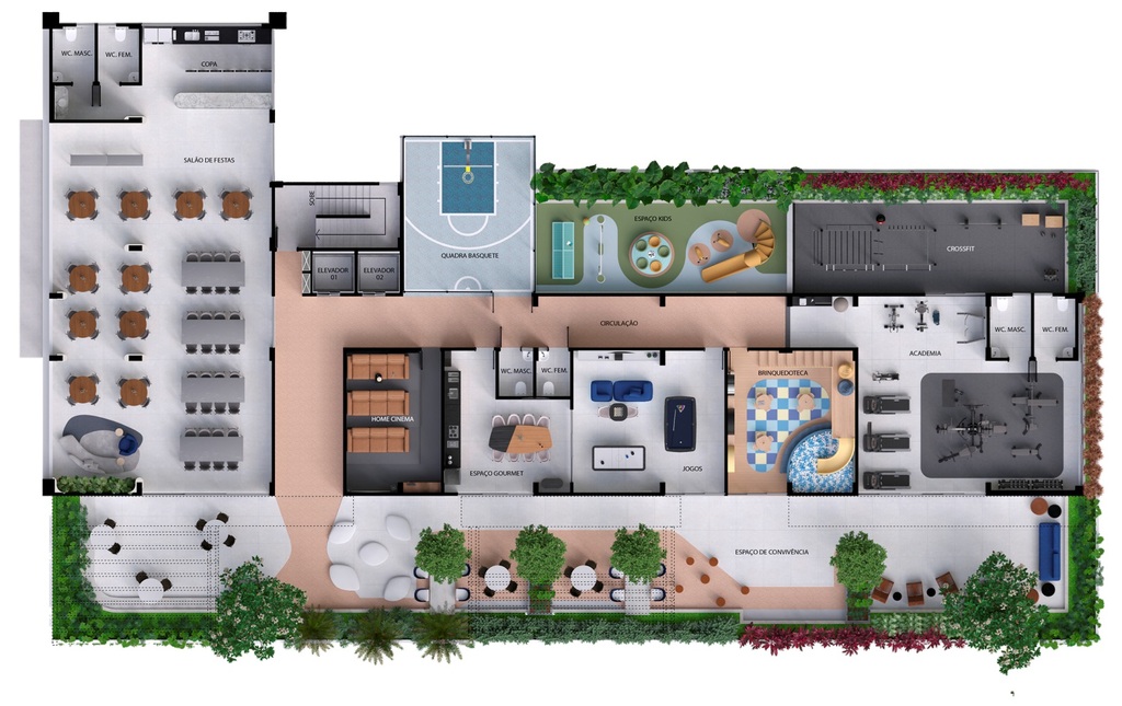 Apartamento à venda com 2 quartos, 59m² - Foto 46