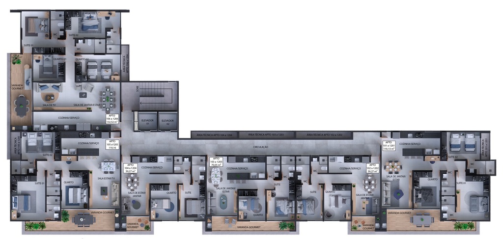 Apartamento à venda com 2 quartos, 59m² - Foto 48