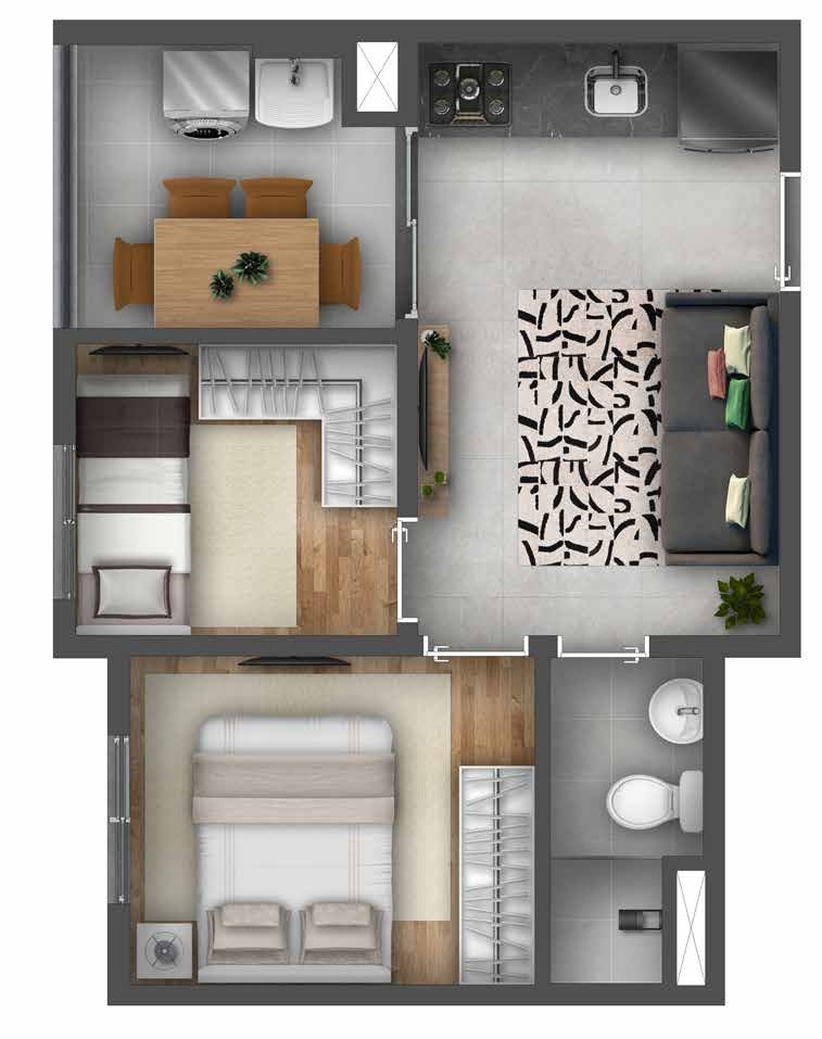 Apartamento à venda com 2 quartos, 37m² - Foto 25
